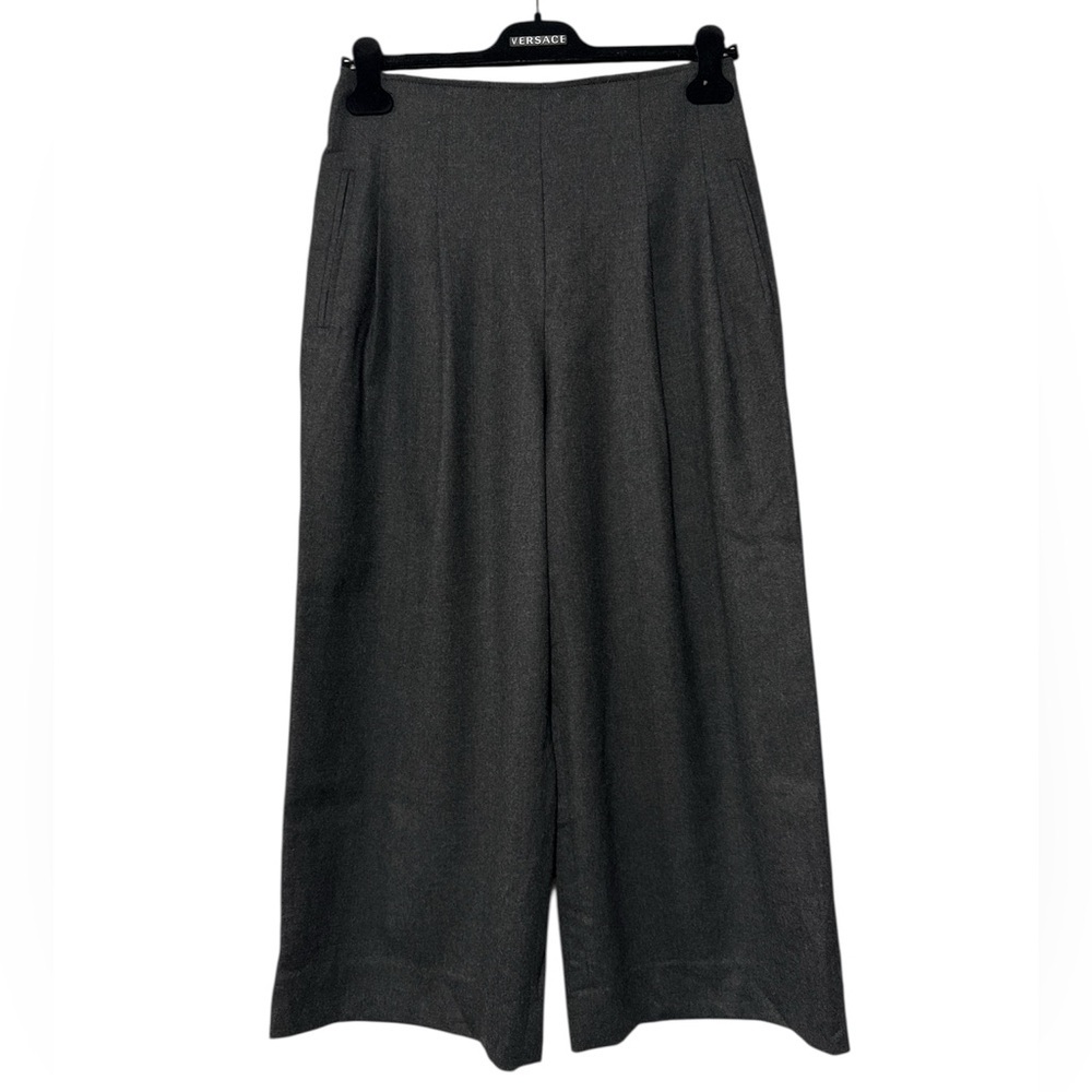 CLUB MONACO Wool Blend Wide Leg High Waisted Cropped Pants